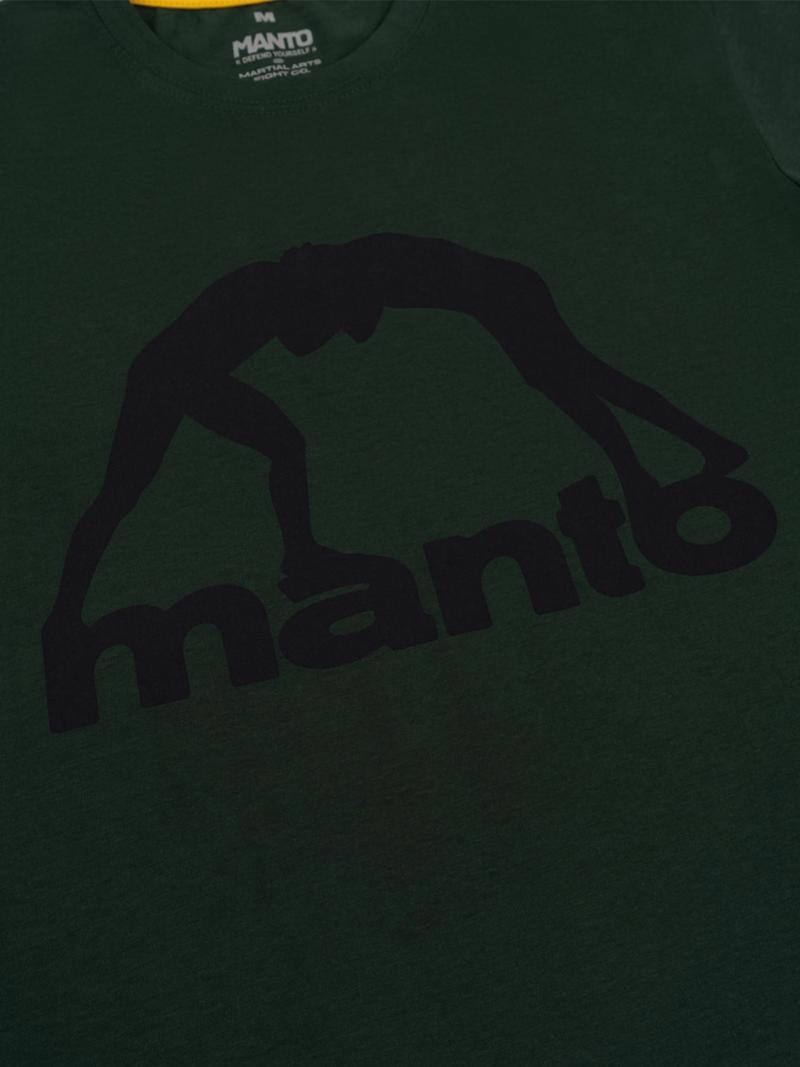 MANTO vibe 25 tshirt-pine green/black